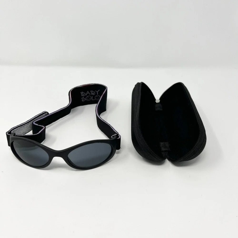 Baby Solo Infant‎ Sunglasses Adjustable Neoprene Strap with Case UV Protection